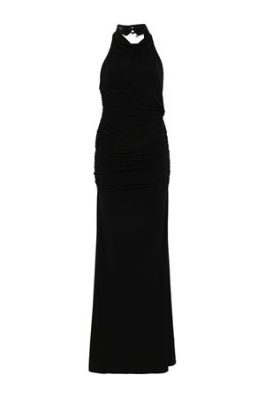 Black ruched maxi dress THE ANDAMANE | TM160115ATJP107BLACK